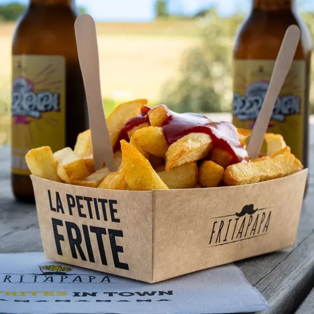 Cornet de frites belges Fritapapa, fraîches et dorées